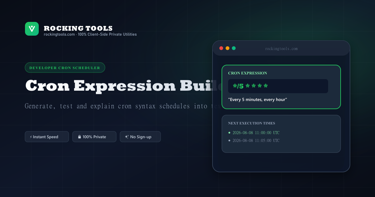 Cron Expression Builder and Schedule Validator preview