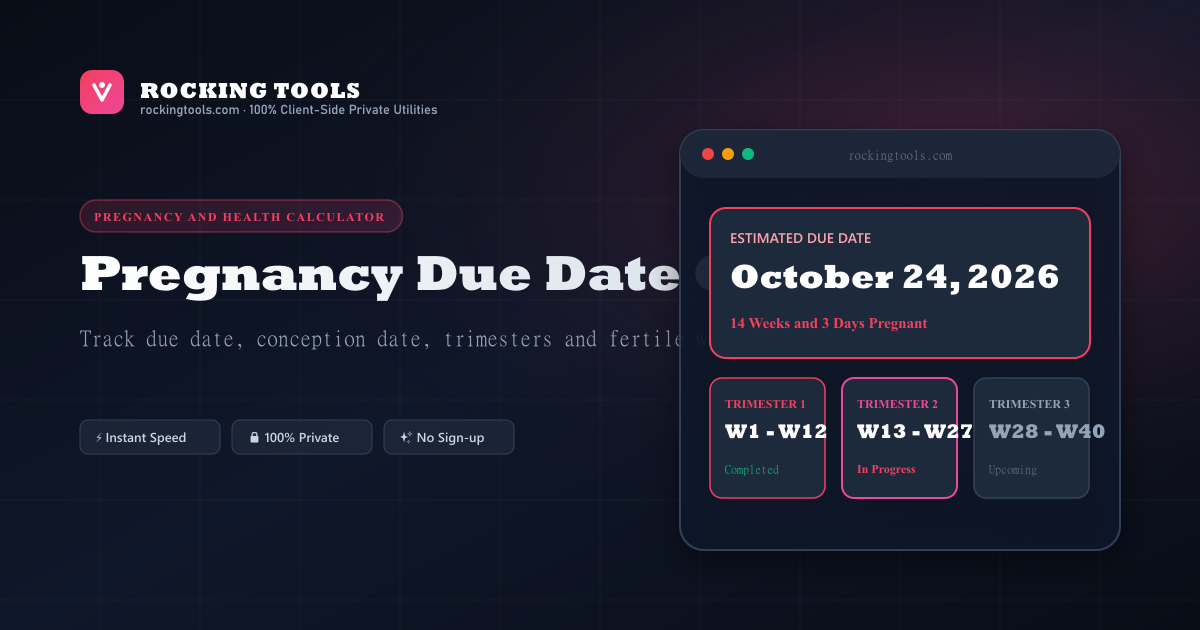 Pregnancy Due Date and Ovulation Calculator preview