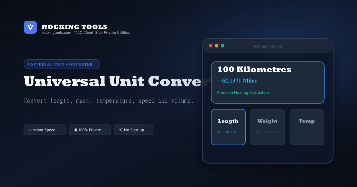 Unit Converter tool interface preview